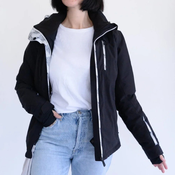 Sunice Gore-Tex Black Hooded Performance Jacket with Hood  Size 6 - Picture 3 of 15